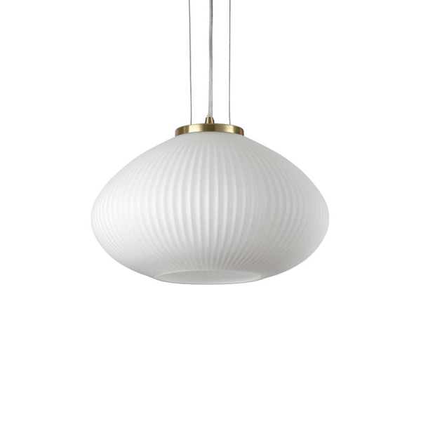 Подвесной светильник PLISSE' SP1 D35 OTTONE Ideal Lux в цвете латунь