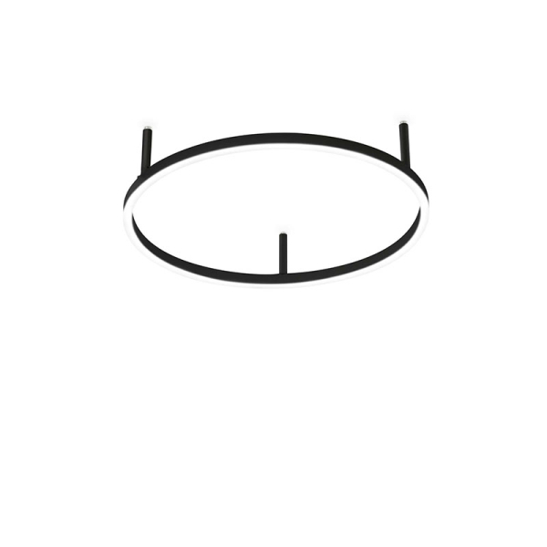 Стельовий світильник ORACLE SLIM PL D050 ROUND 3000K ON-OFF BK 265988