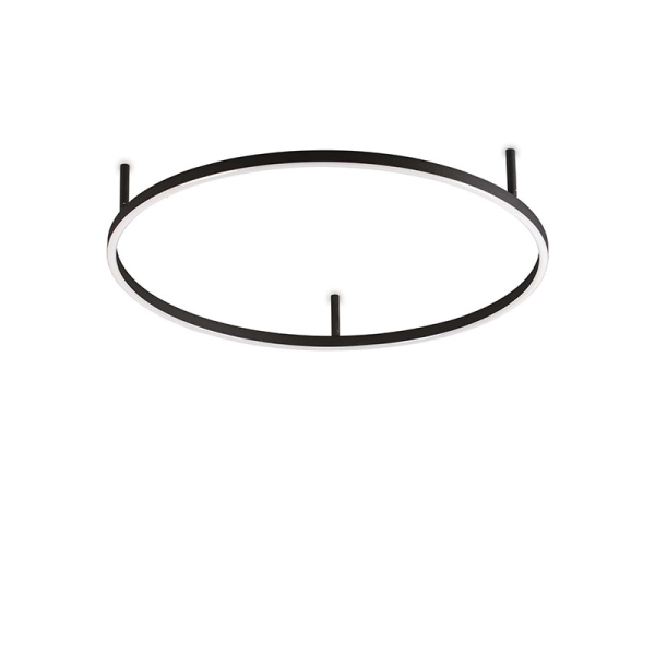 Стельовий світильник ORACLE SLIM PL D070 ROUND 3000K ON-OFF BK 266008