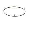Стельовий світильник ORACLE SLIM PL D090 ROUND 3000K ON-OFF BK 266022