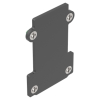 EGO END CAP RECESSED SENZA FORO BK