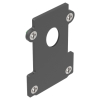 EGO END CAP RECESSED CON FORO BK