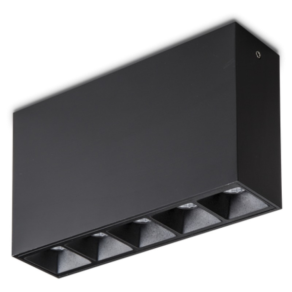 Стельовий світильник LIKA SURFACE 12W 4000K BK 267821