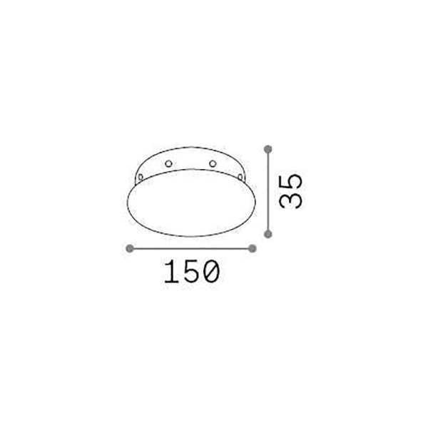 ROSONE MAGNETICO 8 LUCI RAME