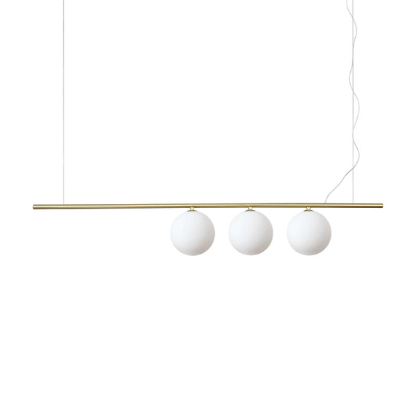 Подвесной светильник в стиле модерн PERLINE SP3 OTTONE Ideal Lux в кухню, спальню в цвете латунь
