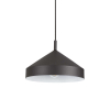 Подвесной светильник в стиле лофт YURTA SP1 D30 NERO Ideal Lux в кухню, коридор в цвете черный