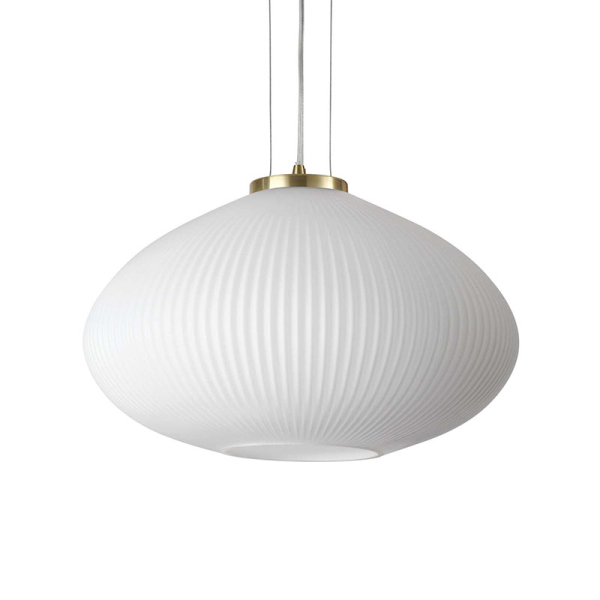 Подвесной светильник PLISSE' SP1 D45 OTTONE Ideal Lux в цвете латунь