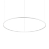 Подвесной светильник в стиле хай-тек ORACLE SLIM SP D150 ROUND 3000K DALI WH Ideal Lux в гостиную, кухню в цвете белый