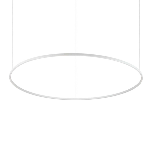 Подвесной светильник в стиле хай-тек ORACLE SLIM SP D150 ROUND 3000K DALI WH Ideal Lux в гостиную, кухню в цвете белый