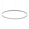 Подвесной светильник в стиле хай-тек ORACLE SLIM SP D150 ROUND 4000K ON-OFF BK Ideal Lux в гостиную, кухню в цвете черный