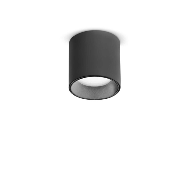Светильник потолочный светодиодный DOT PL ROUND NERO 4000K Ideal Lux в гостиную, кухню