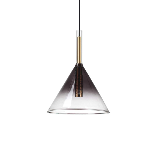 Подвесной светильник в стиле модерн EMPIRE SP1 CONO Ideal Lux в кухню, спальню в цвете золото