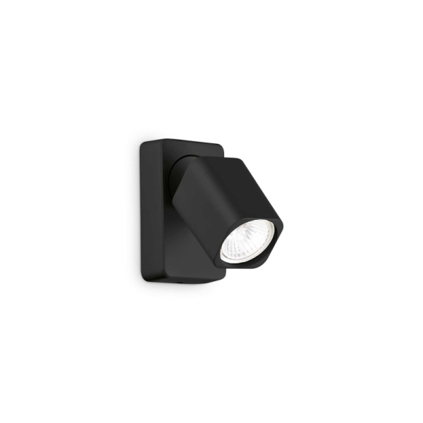 Бра настенное в спальню и гостиную RUDY AP1 SQUARE NERO Ideal Lux в стиле хай-тек