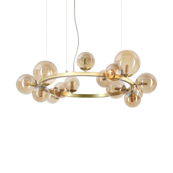 Подвесной светильник в стиле хай-тек PERLAGE SP14 AMBRA Ideal Lux в гостиную, спальню в цвете золото