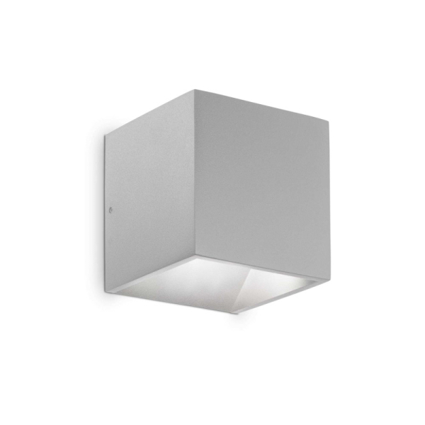 Светильник настенный светодиодный RUBIK AP GRIGIO 3000K Ideal Lux, LED бра в стиле хай-тек