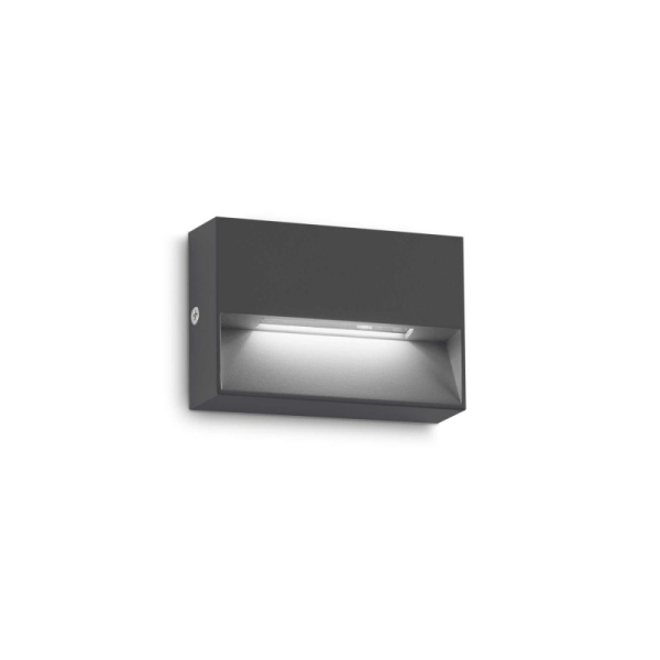 Светильник настенный светодиодный DEDRA AP SMALL ANTRACITE Ideal Lux, LED бра в стиле хай-тек