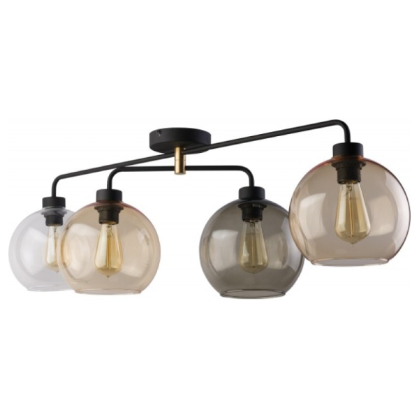 Подвесной светильник CUBUS TK Lighting в цвете черный/медь