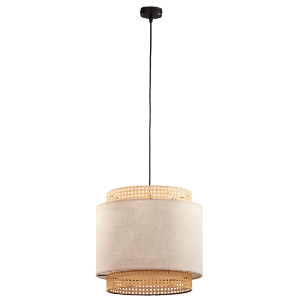 Подвесной светильник BOHO NATURE 380 TK Lighting в цвете черный