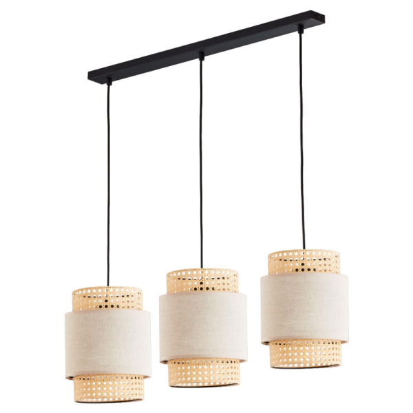 Подвесной светильник BOHO NATURE  3 - до вичерпання TK Lighting в цвете черный