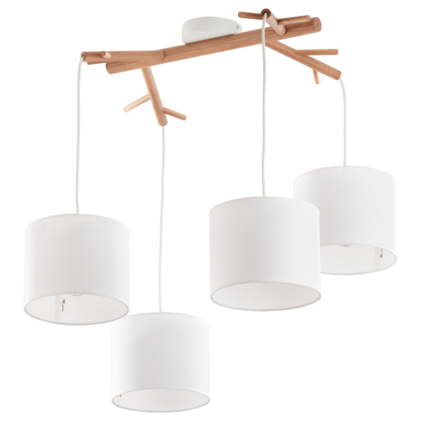 Подвесной светильник ALBERO WHITE 4 TK Lighting в цвете белый