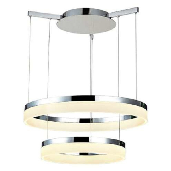Люстра ZOLA 60/40 CHROME Azzardo Цвет: белый / хром
