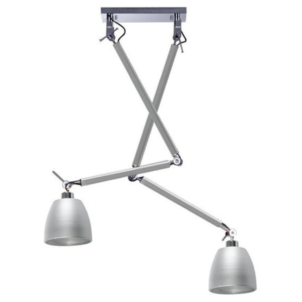 Люстра ZYTA 2S PENDANT LAMPBODY ALU Azzardo Цвет: алюминий