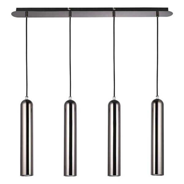 Люстра TUBO 4 Black chrome Azzardo Цвет: черный / хром