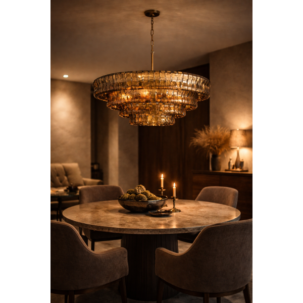 ЛЮСТРА MURANO 001 SMOKED