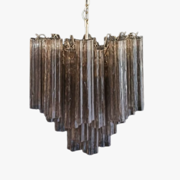 Люстра зі скла із трубками – 36 димчастих скляних трубок. MURANO TUBE 170