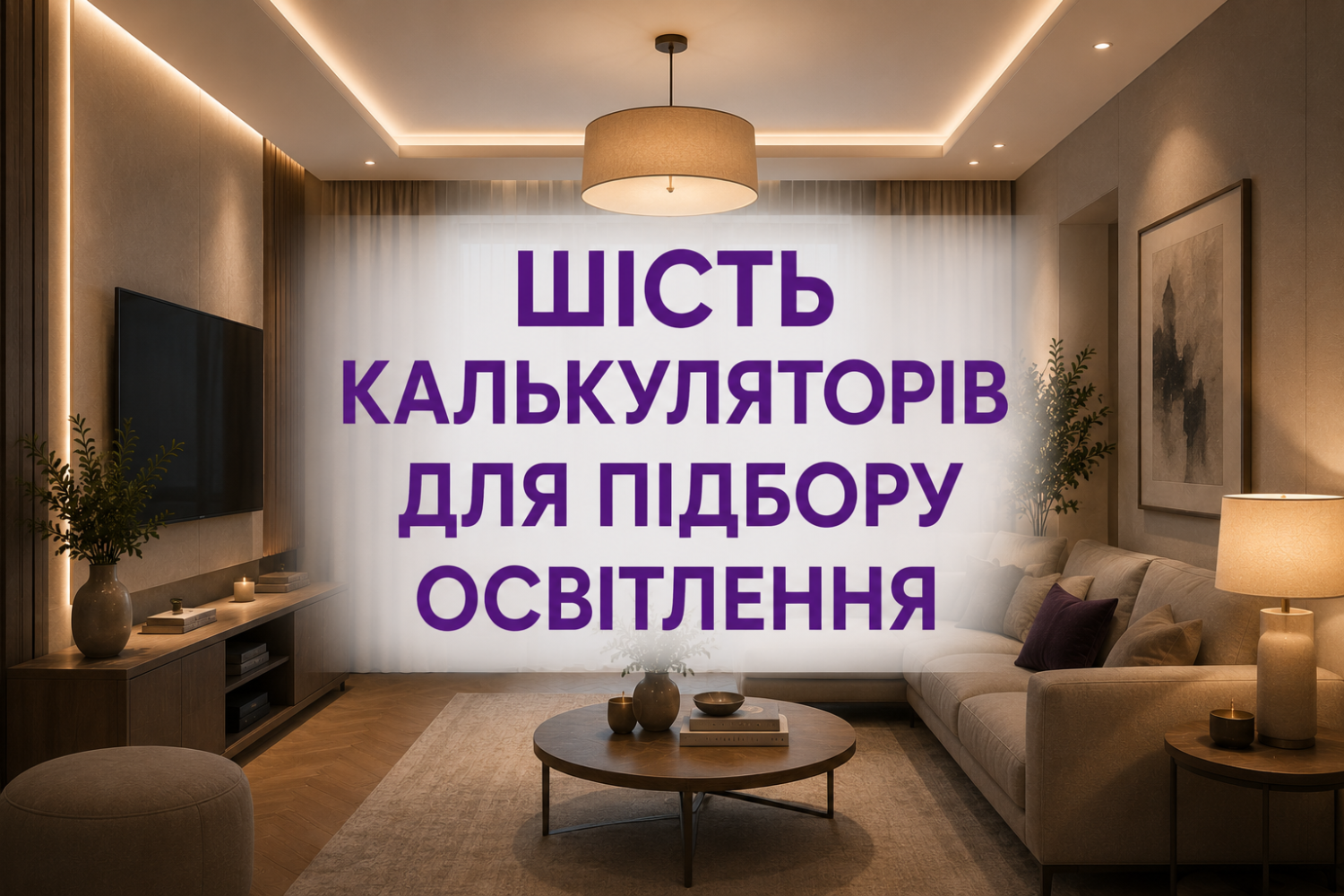 Калькулятори освітлення: 6 інструментів для підбору світла