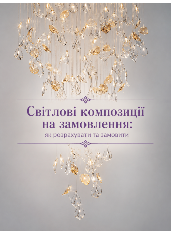 Світлові композиції на замовлення: розрахунок за проєктом | ANZAZO