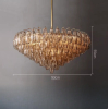 Люстра MURANO Brown Shimmer Frame 155 Anzazo купити 67276грн.