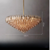 Люстра MURANO Brown Shimmer Frame 155 Anzazo купити 67276грн.
