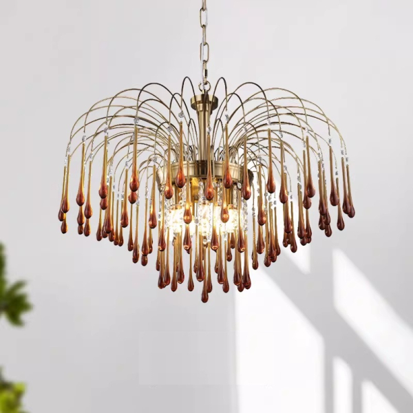 Люстра MURANO Golden Rain Chandelier 097