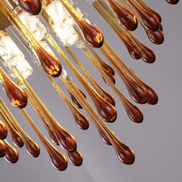 Люстра MURANO Golden Rain Chandelier 097