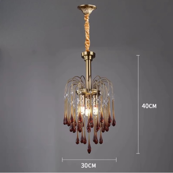 Люстра MURANO Golden Rain Chandelier 097