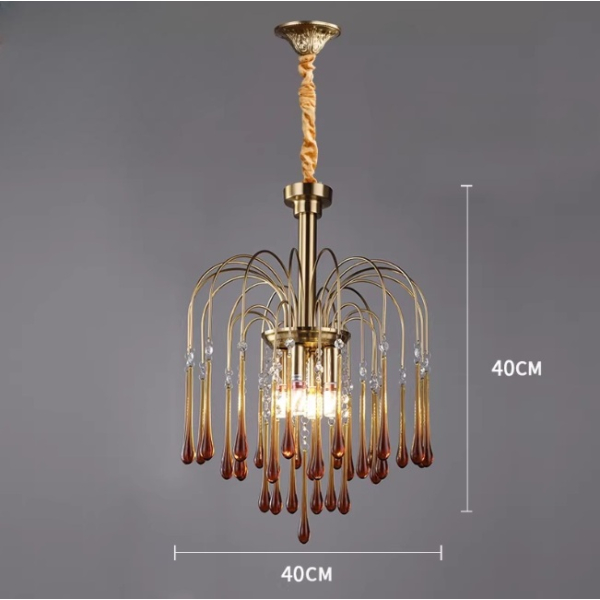 Люстра MURANO Golden Rain Chandelier 097