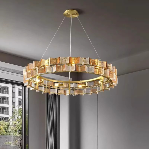 Люстра MURANO Golden ring of light 059