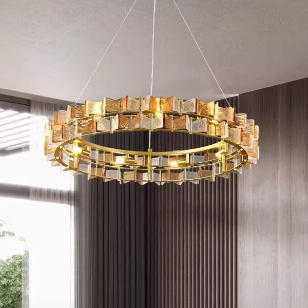 Люстра MURANO Golden ring of light 059