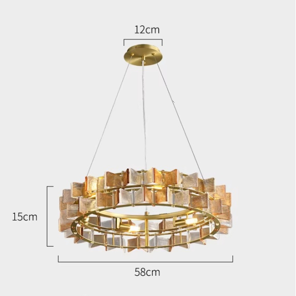 Люстра MURANO Golden ring of light 059