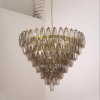 Люстра MURANO Gray Amber Glass Chandelier 096