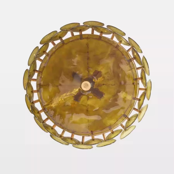 Люстра MURANO Green amber 022