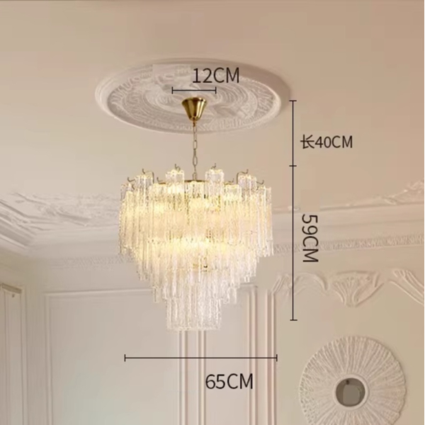 Люстра MURANO Imperial Cascade Transparent 052