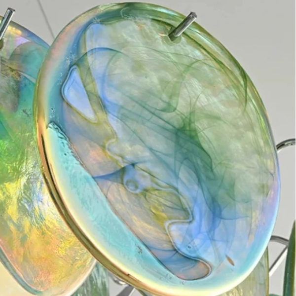 Люстра MURANO Iridescent round dance 015