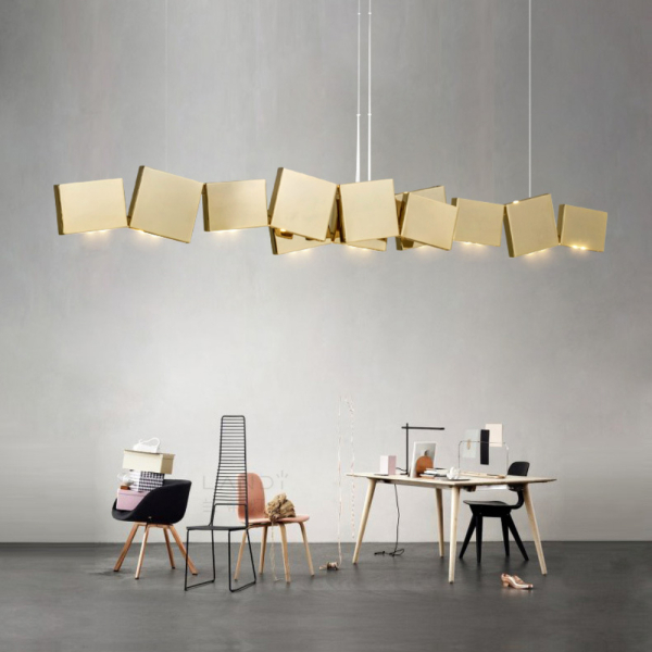 Рейковий, рядний світильник MEISTER 14 плафонів