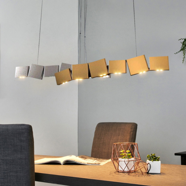 Рейковий, рядний світильник MEISTER 14 плафонів