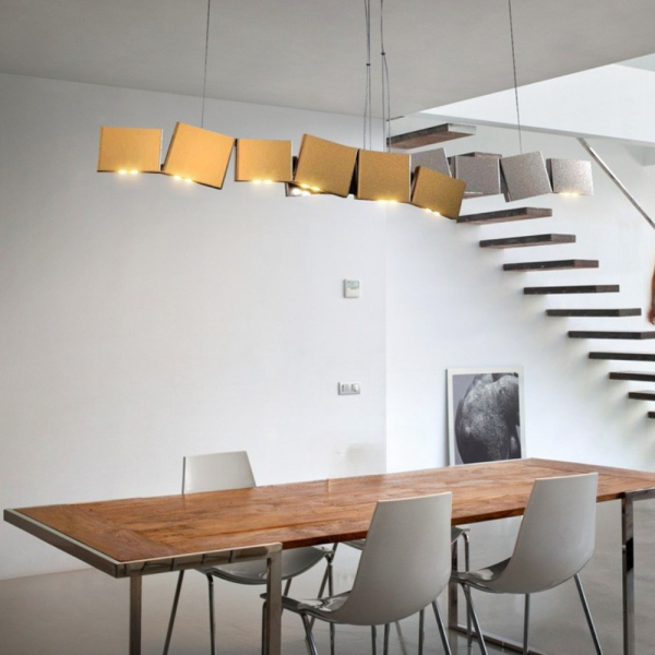 Рейковий, рядний світильник MEISTER 8 плафонів