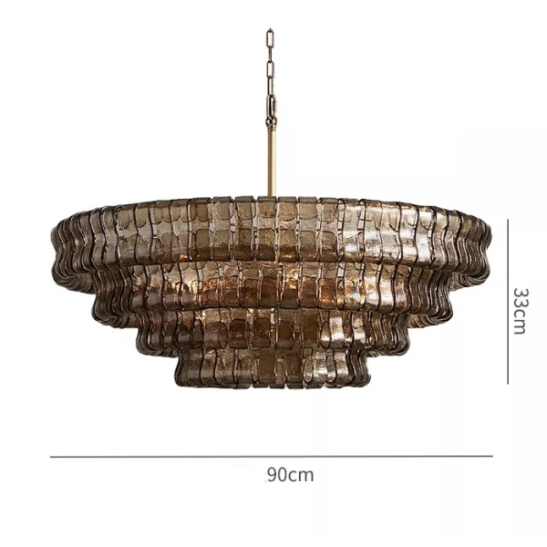 ЛЮСТРА MURANO 001 SMOKED