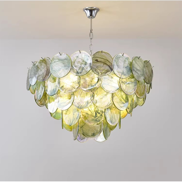 Люстра MURANO Green Modern Scaled Glass 104