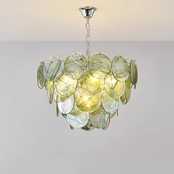 Люстра MURANO Green Modern Scaled Glass 104